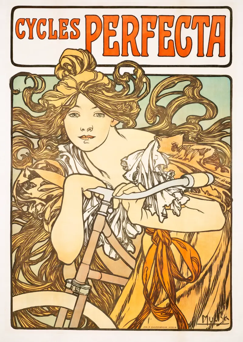 Cycles Perfecta Art Nouveau Advertisement Poster